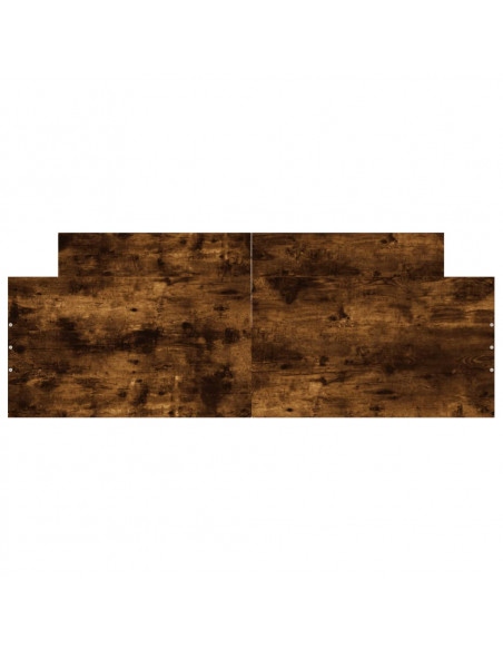 Giroletto con Testiera e Pediera Rovere Fumo 135x190 cm