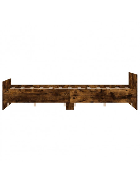 Giroletto con Testiera e Pediera Rovere Fumo 135x190 cm