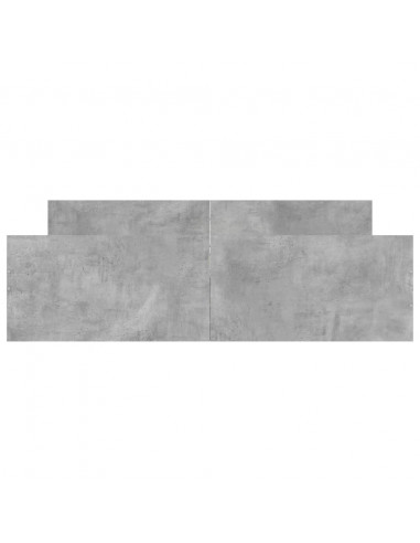 Giroletto con Testiera e Pediera Grigio Cemento 140x200 cm