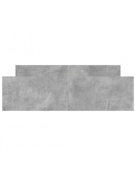 Giroletto con Testiera e Pediera Grigio Cemento 140x200 cm