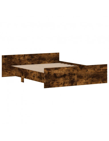 Giroletto con Testiera e Pediera Rovere Fumo 160x200 cm