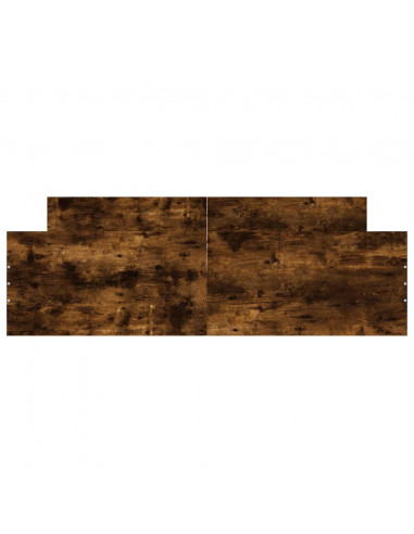 Giroletto con Testiera e Pediera Rovere Fumo 160x200 cm