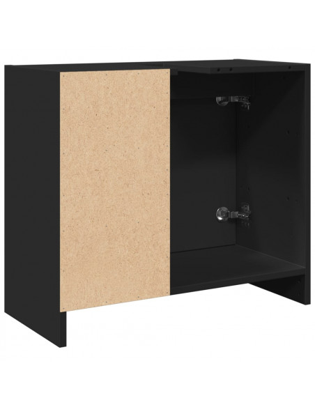 Mobile Lavabo Nero 63x29x55 cm in Truciolato