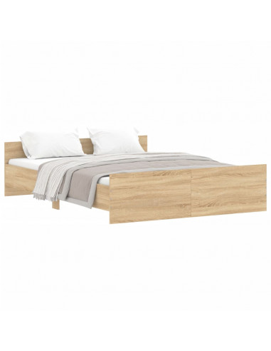 Giroletto con Testiera e Pediera Rovere Sonoma 140x200 cm