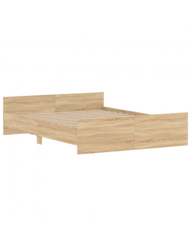 Giroletto con Testiera e Pediera Rovere Sonoma 140x200 cm