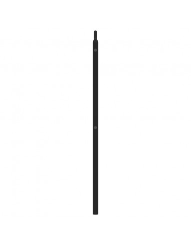 Testiera in Metallo Nero 140 cm