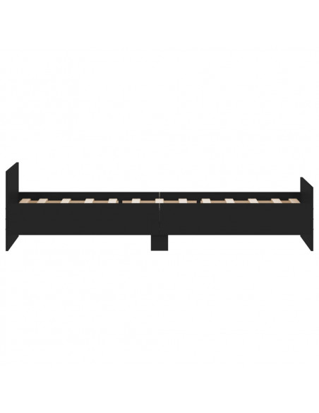 Giroletto Nero 75x190 cm Small Single in Legno Multistrato