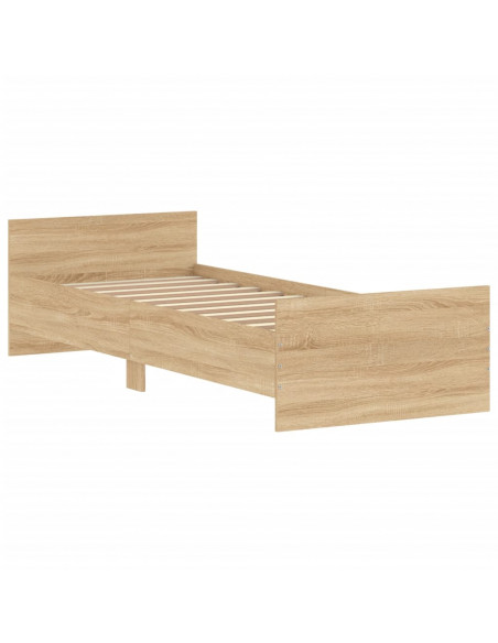 Giroletto senza Materasso Rovere Sonoma 75x190 cm in Truciolato