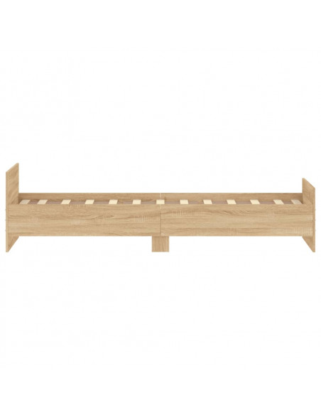 Giroletto senza Materasso Rovere Sonoma 75x190 cm in Truciolato
