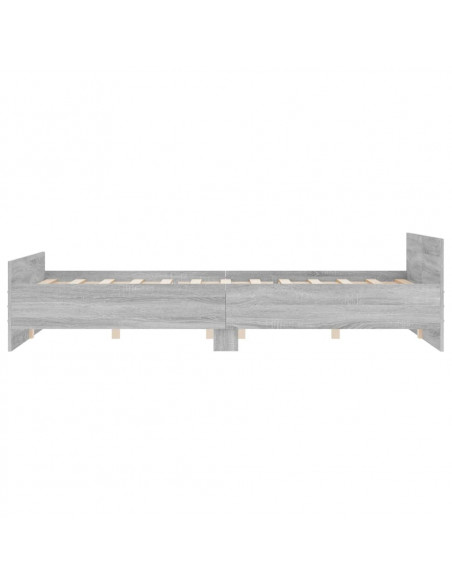 Giroletto con Testiera e Pediera Grigio Sonoma 120x200 cm