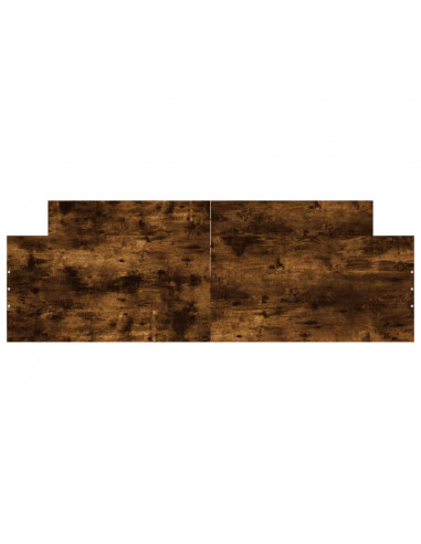 Giroletto con Testiera e Pediera Rovere Fumo 150x200 cm