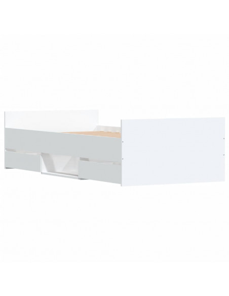Giroletto con Testiera e Pediera Bianco 90x200 cm