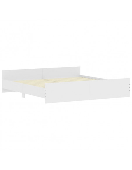 Giroletto con Testiera e Pediera Bianco 200x200 cm
