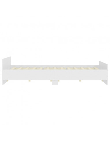 Giroletto con Testiera e Pediera Bianco 200x200 cm