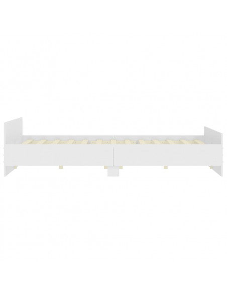 Giroletto con Testiera e Pediera Bianco 200x200 cm
