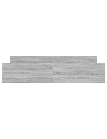 Giroletto con Testiera e Pediera Grigio Sonoma 200x200 cm