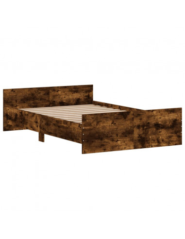 Giroletto con Testiera e Pediera Rovere Fumo 120x200 cm