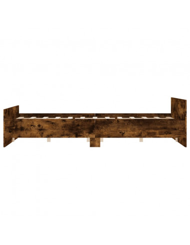 Giroletto con Testiera e Pediera Rovere Fumo 120x200 cm