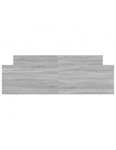 Giroletto con Testiera e Pediera Grigio Sonoma 150x200 cm