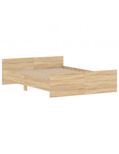 Giroletto con Testiera e Pediera Rovere Sonoma 140x190 cm