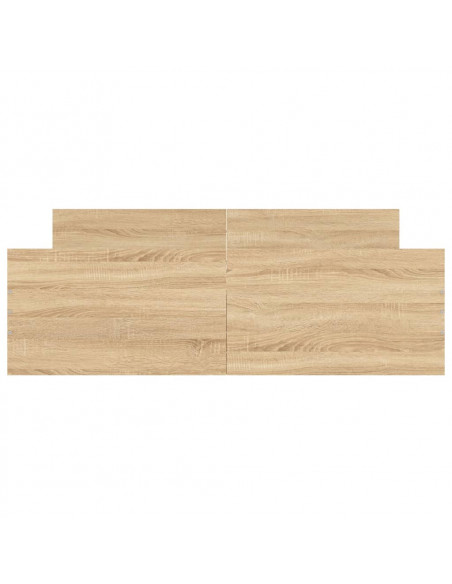 Giroletto con Testiera e Pediera Rovere Sonoma 140x190 cm