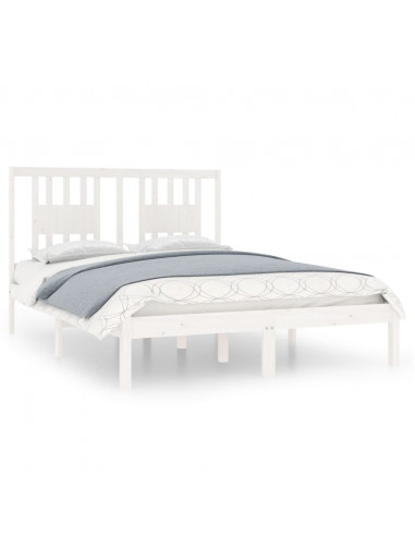 Giroletto Bianco in Legno Massello 135x190 cm Double