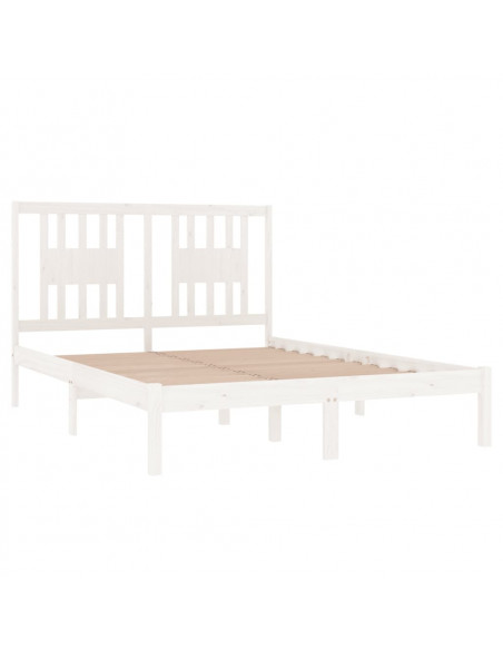 Giroletto Bianco in Legno Massello 135x190 cm Double