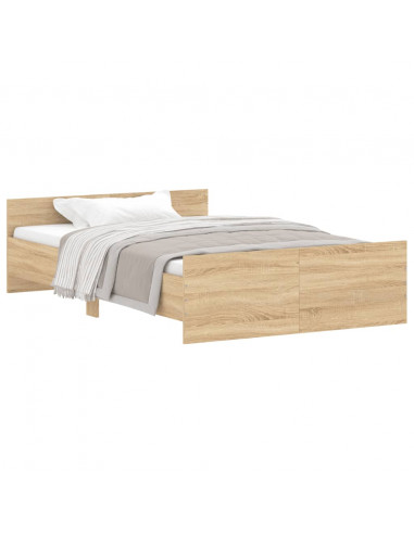 Giroletto con Testiera e Pediera Rovere Sonoma 120x200 cm