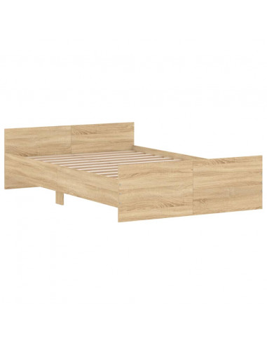 Giroletto con Testiera e Pediera Rovere Sonoma 120x200 cm