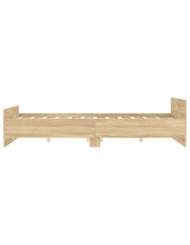 Giroletto con Testiera e Pediera Rovere Sonoma 120x200 cm