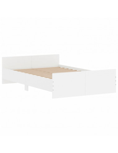 Giroletto con Testiera e Pediera Bianco 120x200 cm