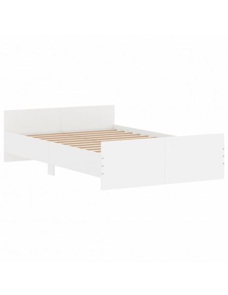 Giroletto con Testiera e Pediera Bianco 120x200 cm