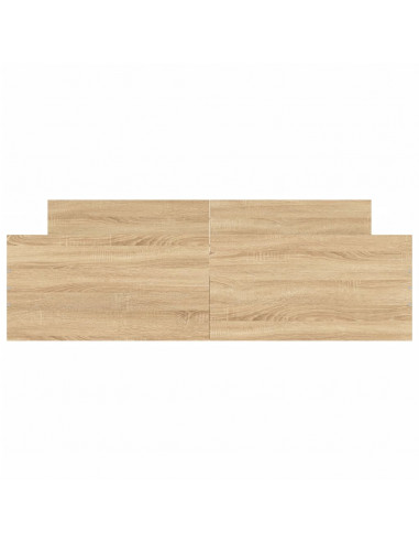 Giroletto con Testiera e Pediera Rovere Sonoma 150x200 cm