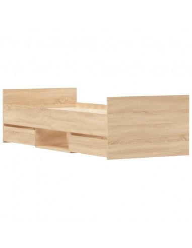 Giroletto con Testiera e Pediera Rovere Sonoma 75x190 cm