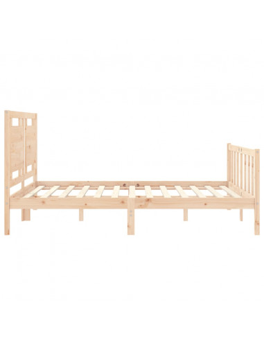 Giroletto con Testiera 160x200 cm in Legno Massello