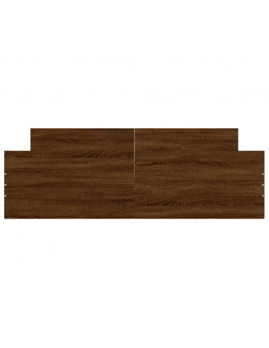 Giroletto con Testiera e Pediera Rovere Marrone 150x200 cm