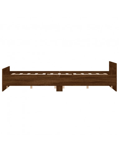 Giroletto con Testiera e Pediera Rovere Marrone 150x200 cm