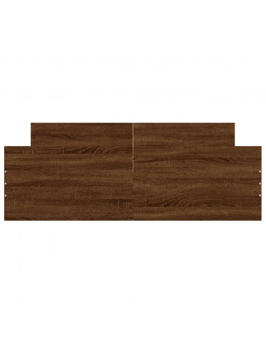 Giroletto con Testiera e Pediera Rovere Marrone 140x190 cm