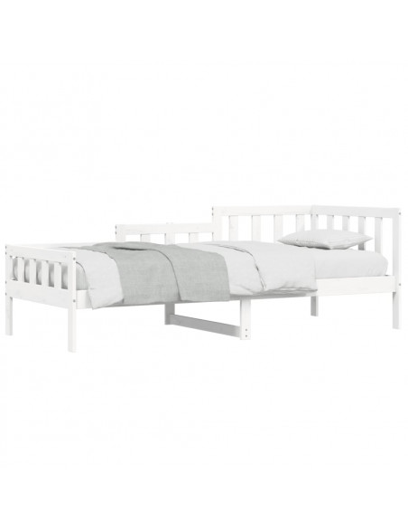 Dormeuse Bianca 80x200 cm in Legno Massello di Pino