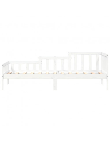 Dormeuse Bianca 80x200 cm in Legno Massello di Pino