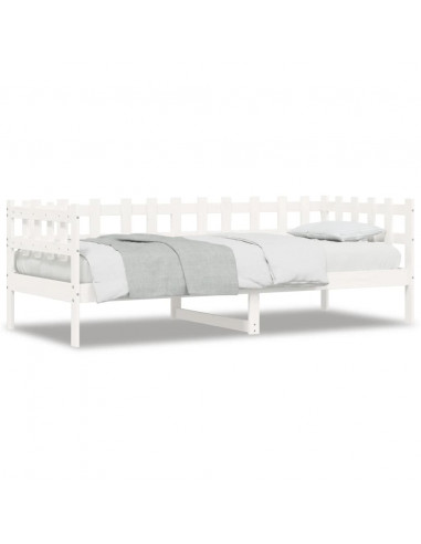 Dormeuse Bianca 90x190 cm in Legno Massello di Pino