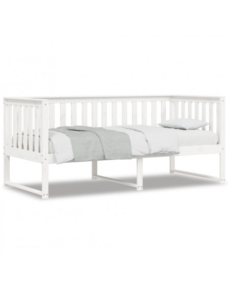 Dormeuse Bianca 90x190 cm in Legno Massello di Pino