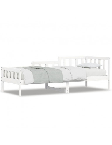 Dormeuse Bianca 90x200 cm in Legno Massello di Pino