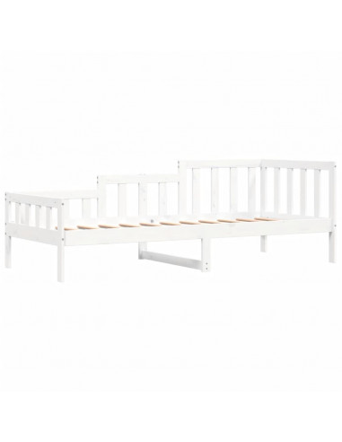 Dormeuse Bianca 90x200 cm in Legno Massello di Pino