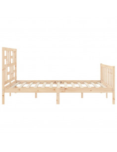 Giroletto con Testiera King Size in Legno Massello 2