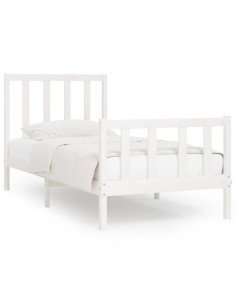 Giroletto Bianco in Legno Massello 100x200 cm 2