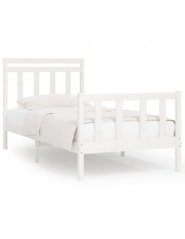 Giroletto Bianco in Legno Massello di Pino 100x200 cm