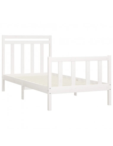 Giroletto Bianco in Legno Massello di Pino 100x200 cm