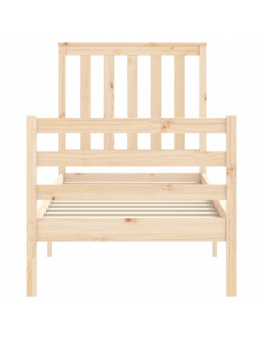 Giroletto con Testiera Small Single in Legno Massello