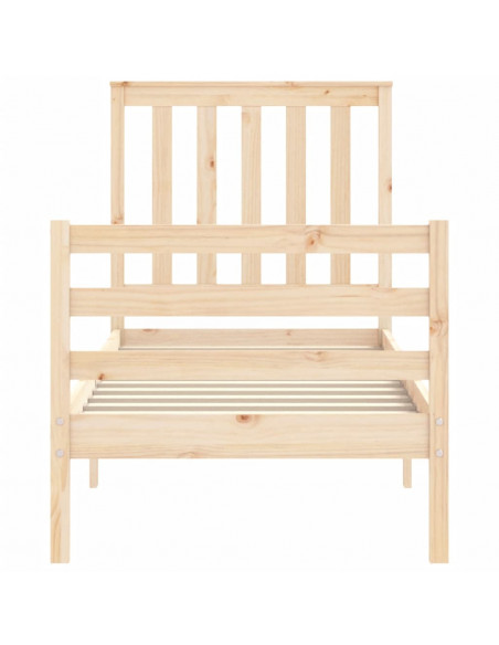 Giroletto con Testiera Small Single in Legno Massello
